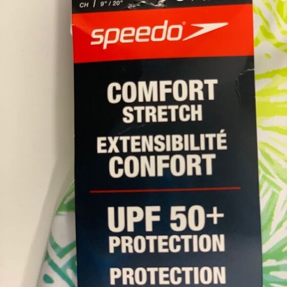 Speedo Swim Small Blue Green Comfort Stretch Water Repellent Mens Swim Trunks - Picture 7 of 10